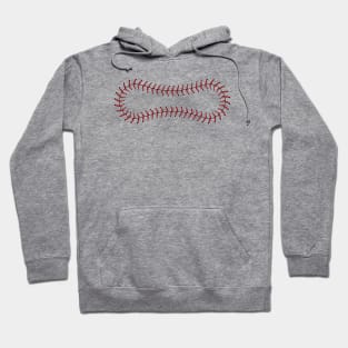 Red Baseball Lace Hoodie